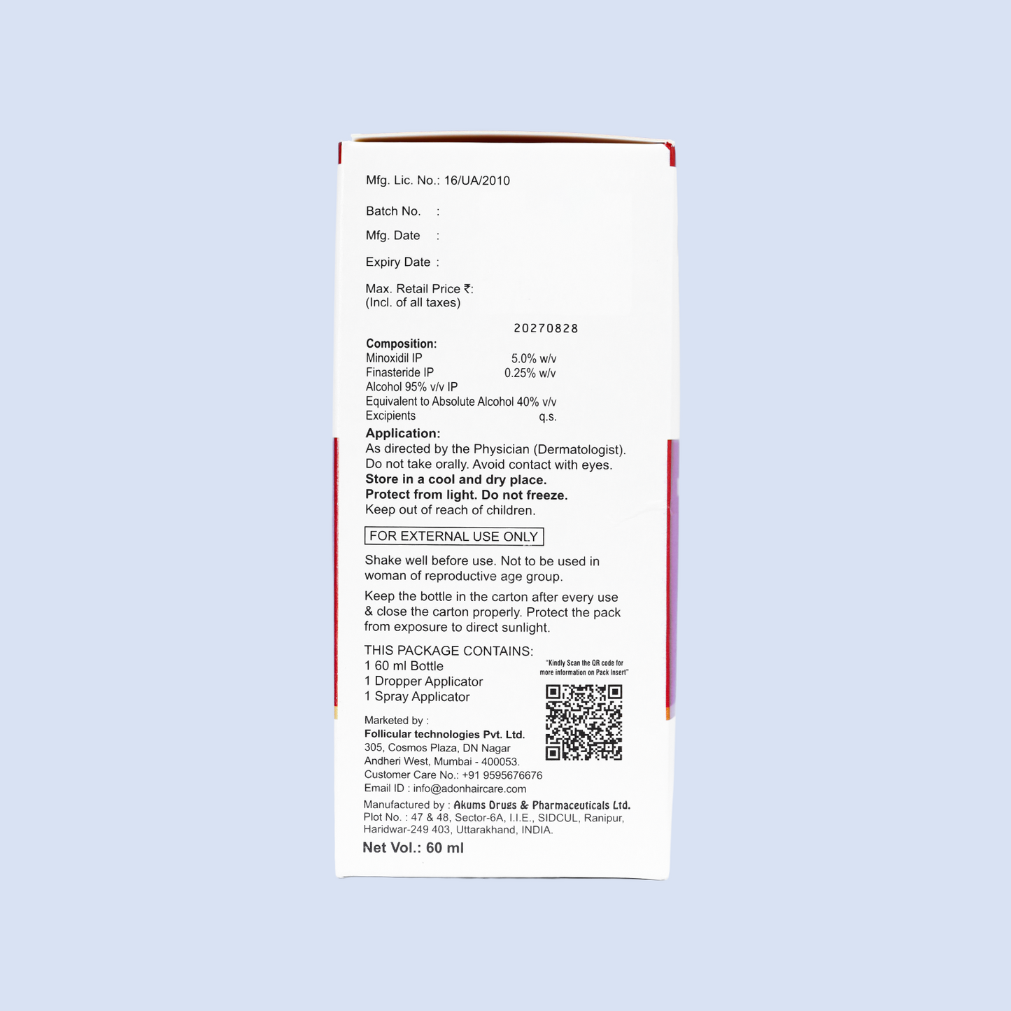 Adonsidil finstrong 2.5x solution