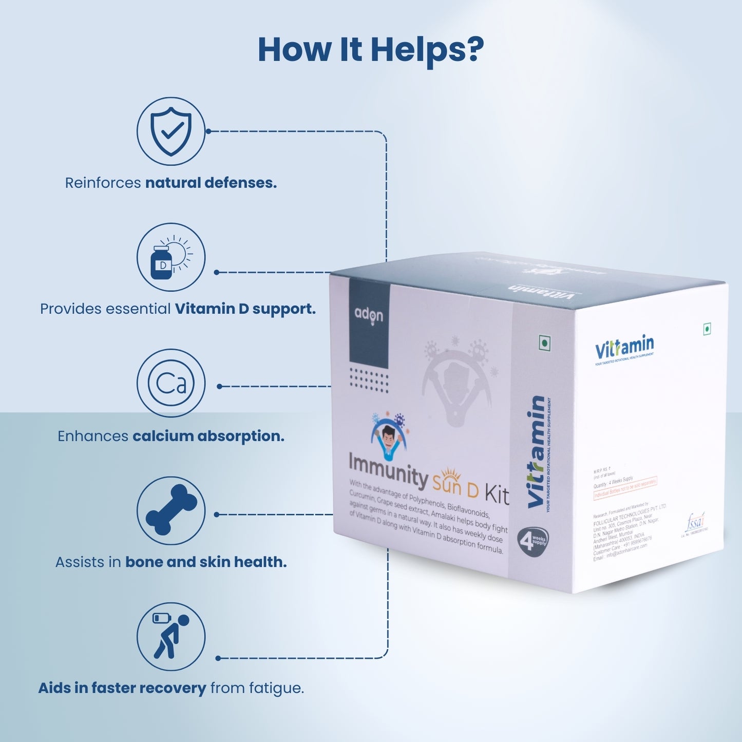 Vittramin Immunity Sun D Kit