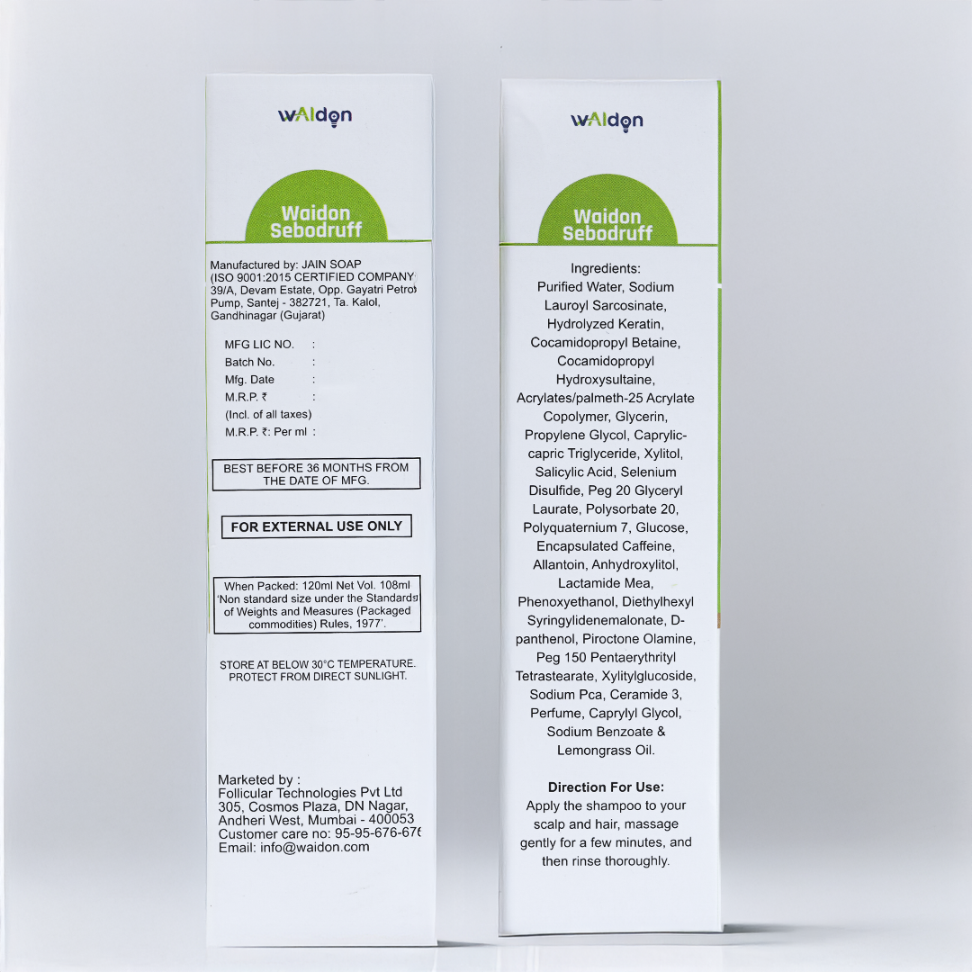 Waidon Sebodruff Shampoo, 120 ml
