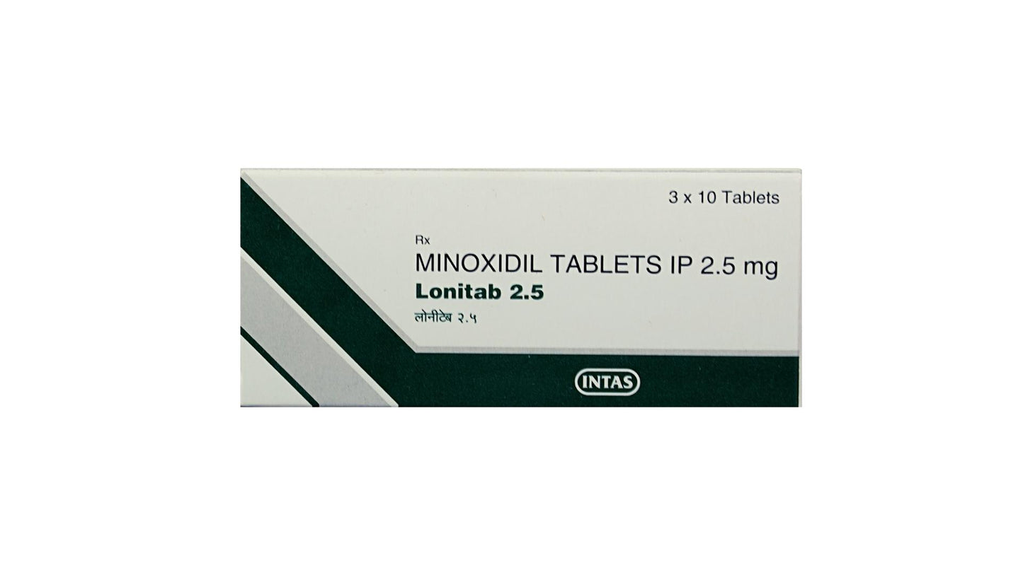 Lonitab Tablets 2.5 mg - 3 X 10 tablets per strip