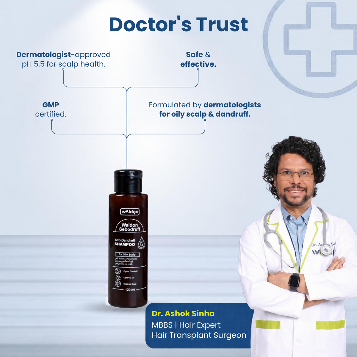 Waidon Sebodruff Shampoo, 120 ml