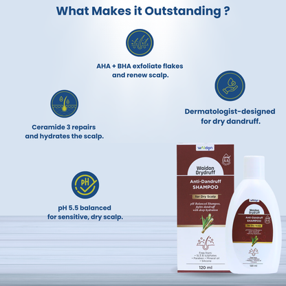 Waidon Drydruff Shampoo, 120 ml