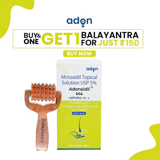 Adonsidil M4 Solution 60 Ml With 150Rs Balayantra roller