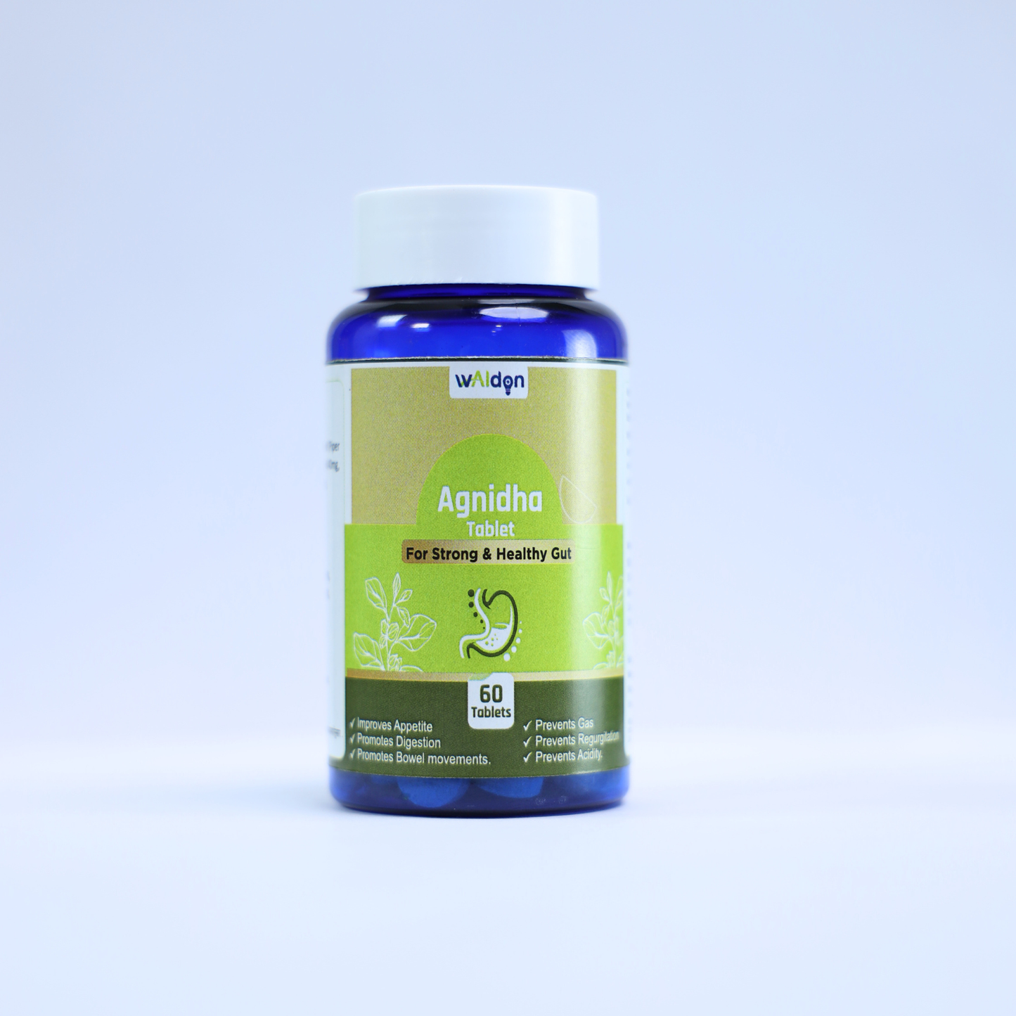 Agnidha Tablets, 60 tablets per bottle, one month supply