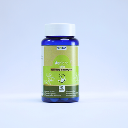 Agnidha Tablets, 60 tablets per bottle, one month supply