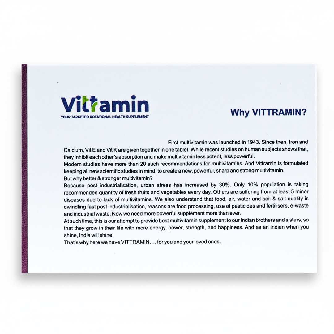 Vittramin Hair Basics D (with weekly Vit D sachet) 1 month supply