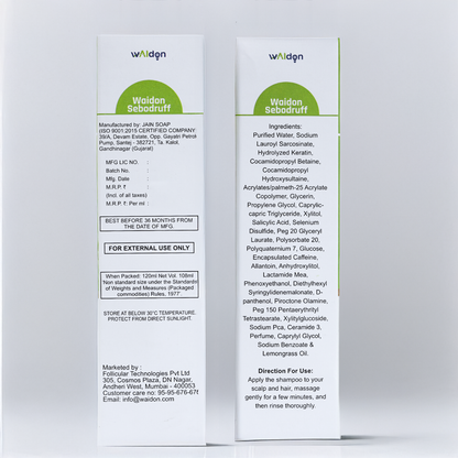 Waidon Sebodruff Shampoo, 120 ml